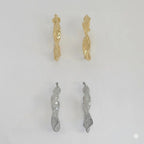 (4-2212) Stainless Steel - Twisted Hoops.