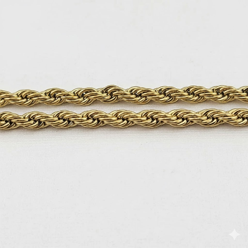 (4-3215) Stainless Steel - 4.5mm Rope Link Chain.