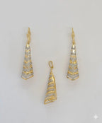 (1-6009) Laminado dorado - Juego de conos de dos tonos - BGF