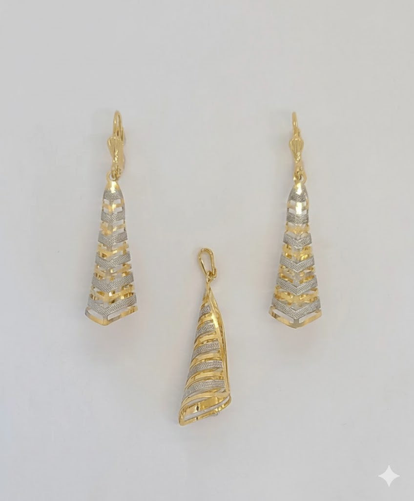 (1-6009) Laminado dorado - Juego de conos de dos tonos - BGF