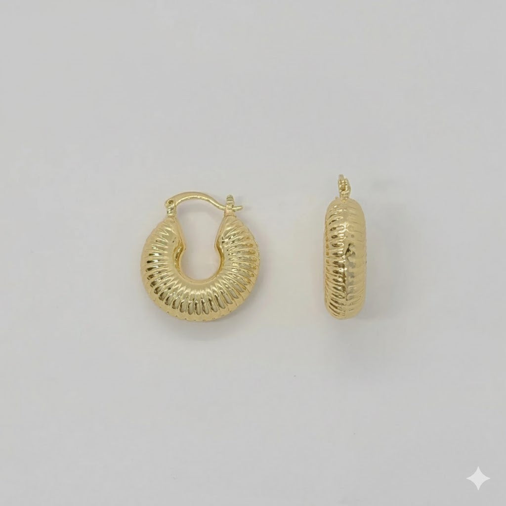 (4-2109) Stainless Steel - Chunky Hoops.