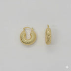 (4-2109) Stainless Steel - Chunky Hoops.