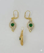 (1-6455) Laminado de oro - Juego de circón - BGO