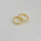 (1-3074) Gold Laminate - Classic Band Ring - BGF