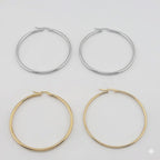 (4-2187) Stainless Steel - Plain Hoops.