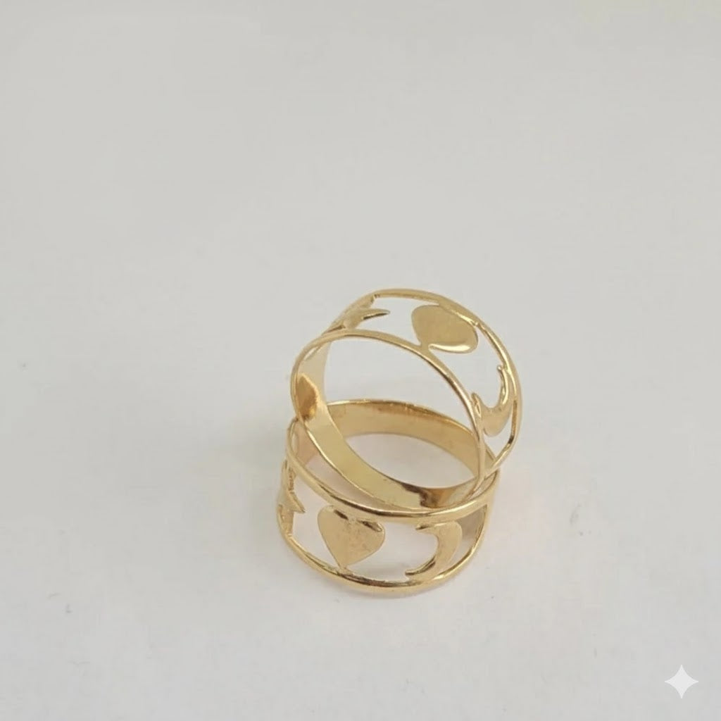 (1-3011) Anillo de mujer laminado en oro - BGO