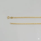 (1-1506) Cadena de eslabones de caja de 2 mm laminada en oro - BGF