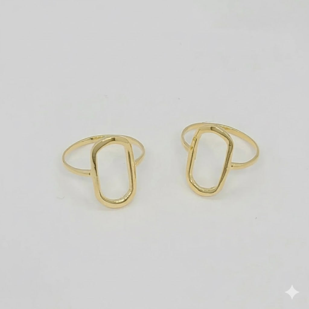 (1-3028-1) Gold Laminate - Thin Oval Ring - BGF