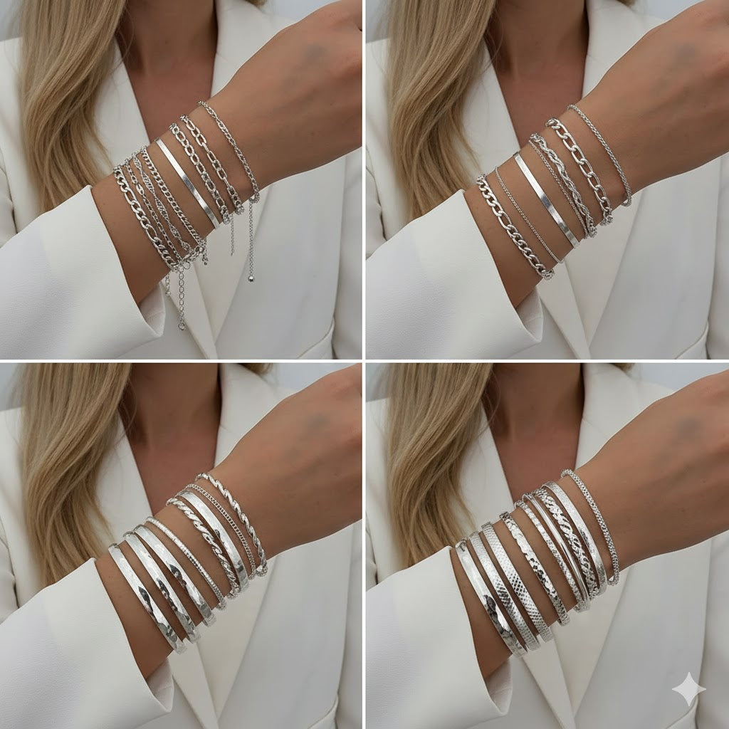 137 Pieces Gold Jewelry Set for Women, 12 Necklace, 14 Bracelet, 21 Earrings, 24 Knuckle Rings, 66 Hair Accessory Gold Plated Jewelry Set for Women Gift