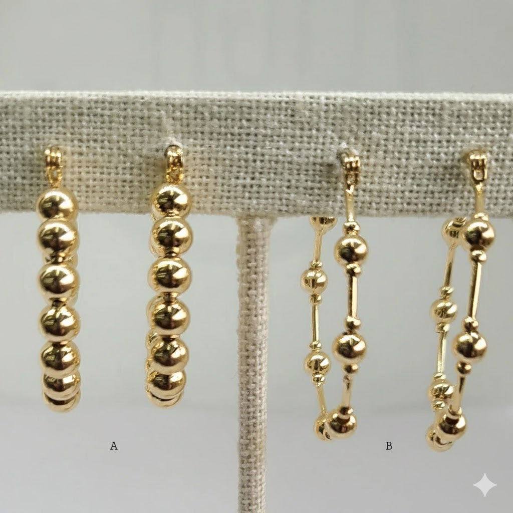 (1-2902) Laminado Dorado - Aros y Pelotas - BGF