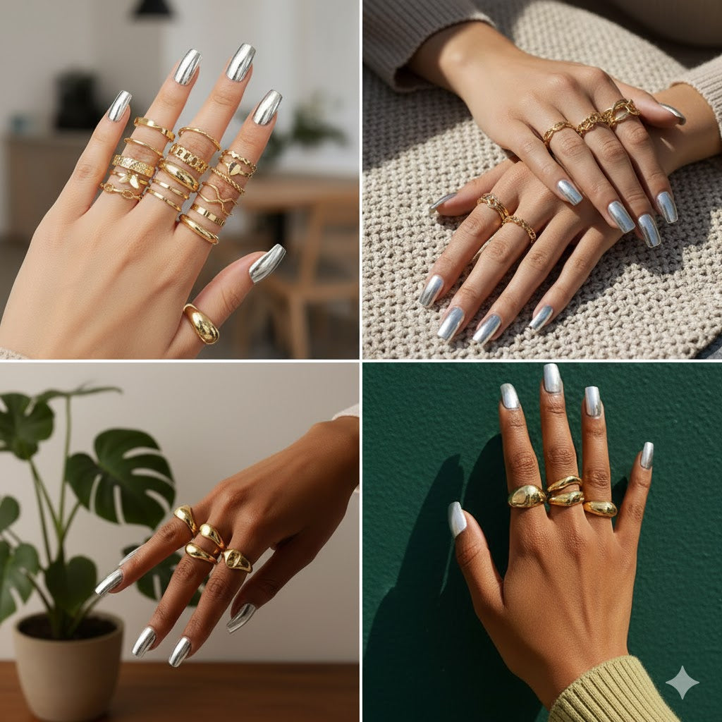 137 Pieces Gold Jewelry Set for Women, 12 Necklace, 14 Bracelet, 21 Earrings, 24 Knuckle Rings, 66 Hair Accessory Gold Plated Jewelry Set for Women Gift