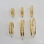 (1-2880) Laminado Oro - Aros Lisos - BGO