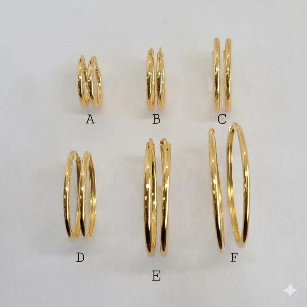 (1-2880) Laminado Oro - Aros Lisos - BGO