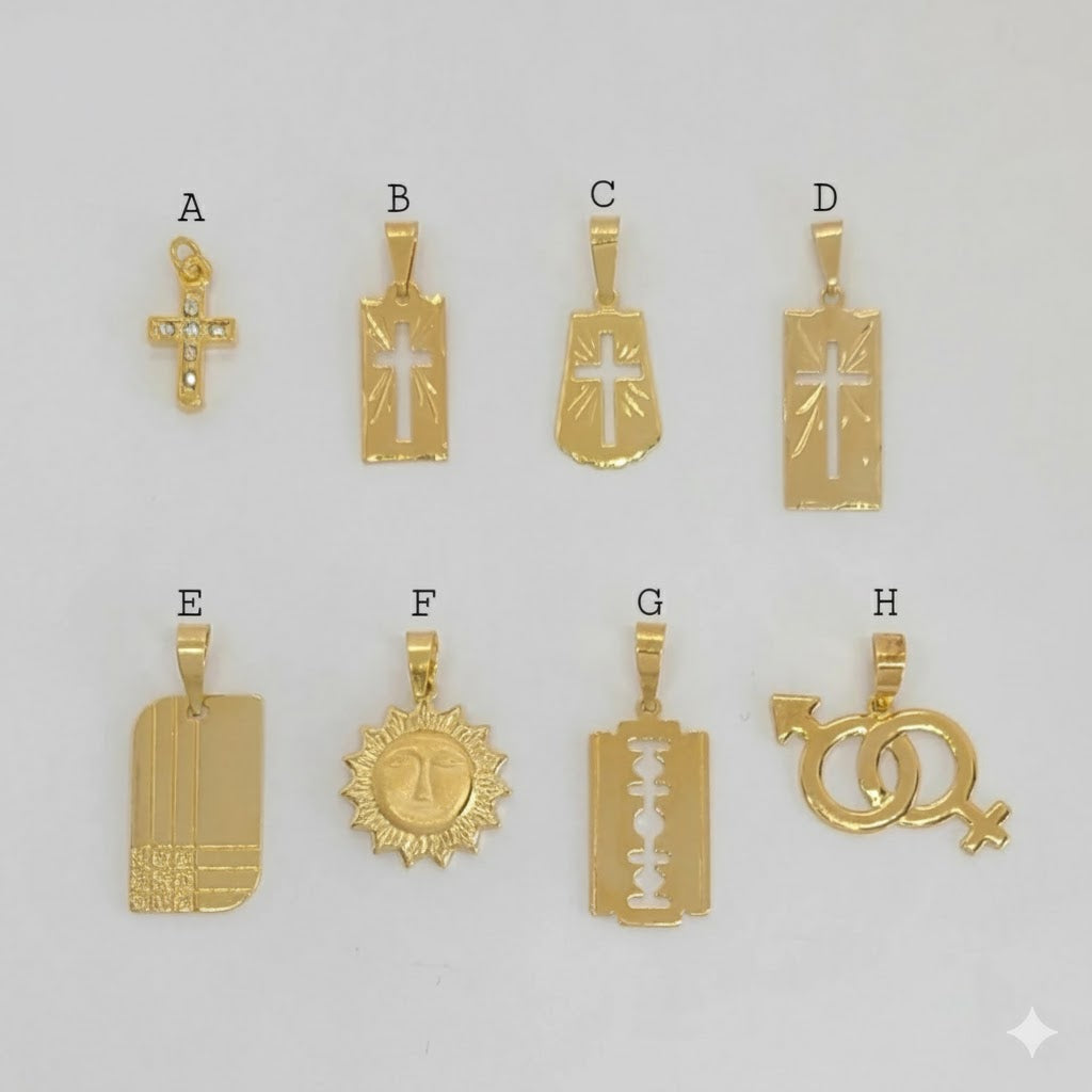 (1-2015) Colgantes de laminado dorado - BGF