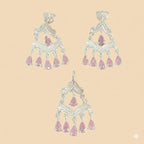 (2-6393) Conjunto Plata Ley 925 - Circonitas.