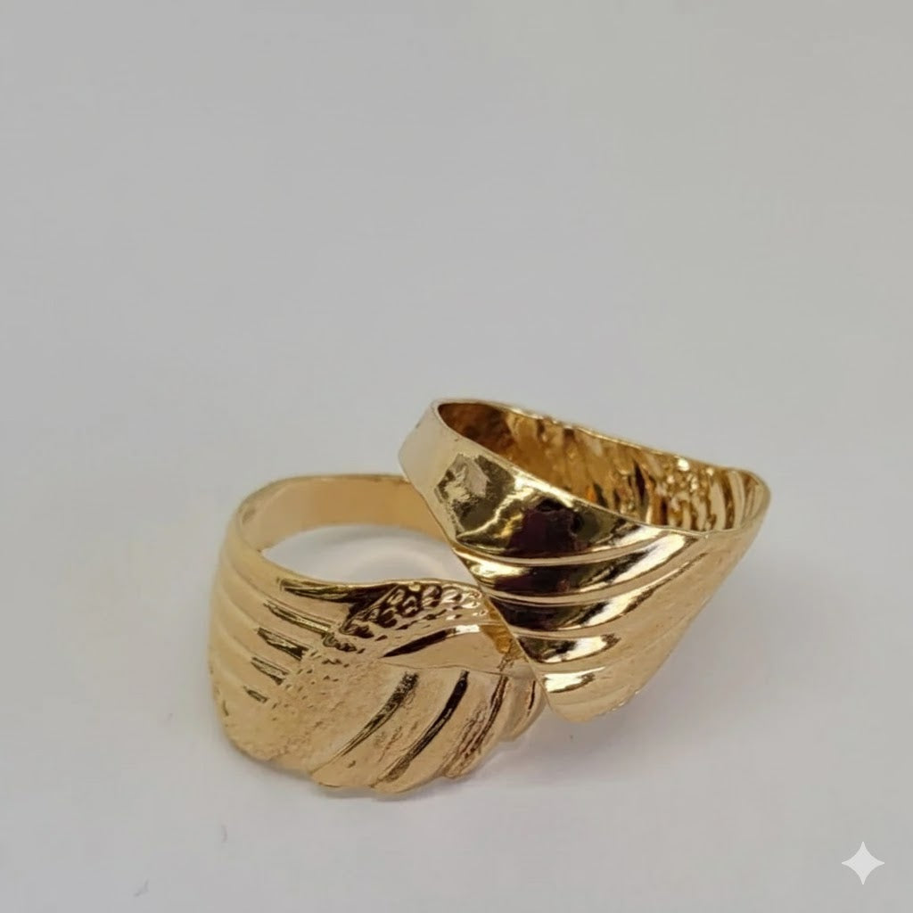 (1-3015) Laminado de Oro - Anillo con Diseño - BGO