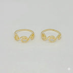 (1-3031-3) Anillo de ondas laminado en oro - BGF