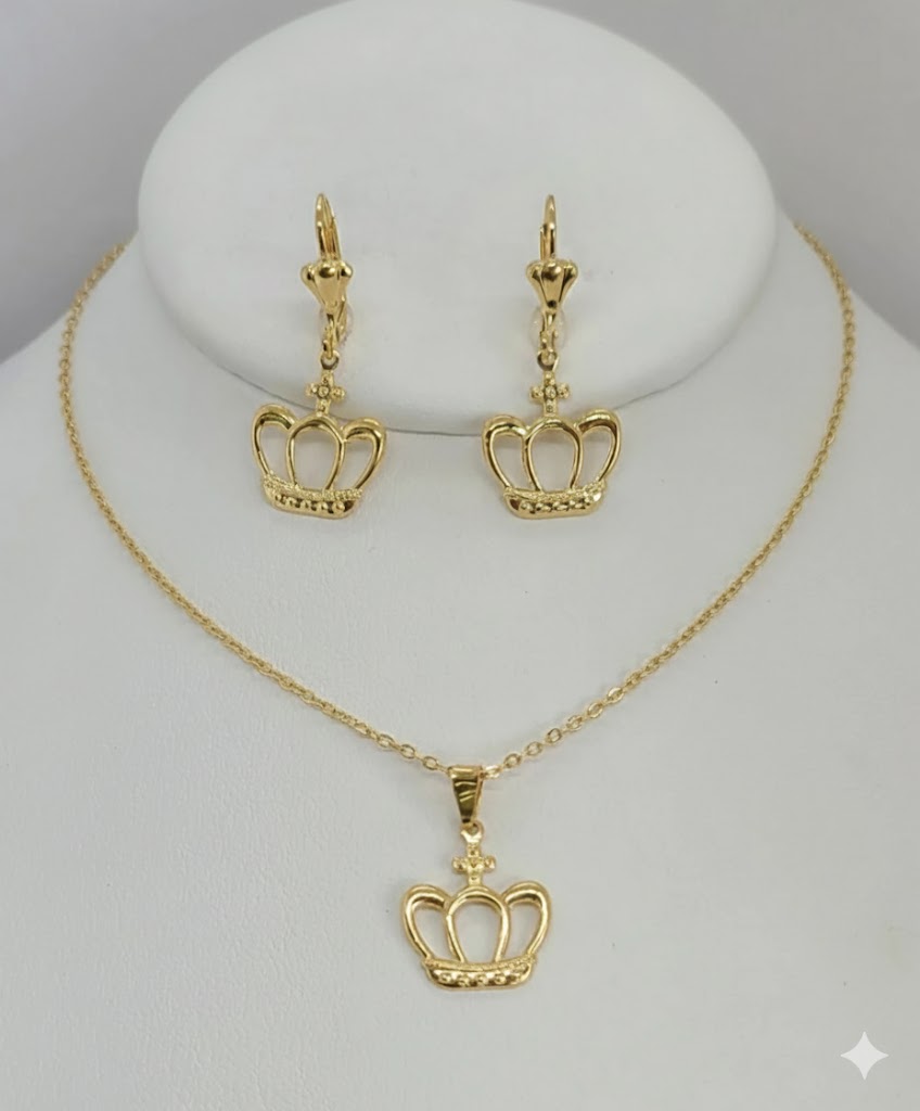 (1-6114) Laminado dorado - Juego de coronas - BGO