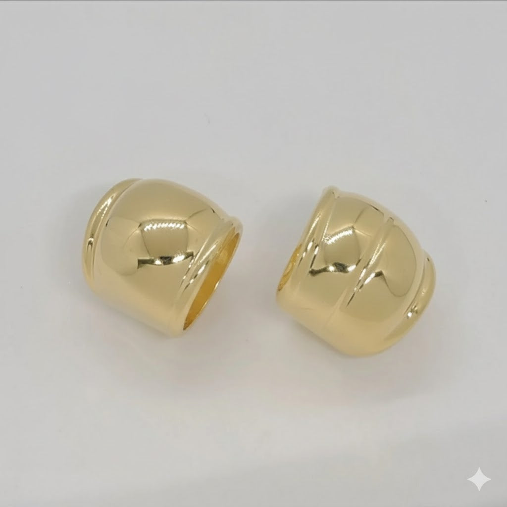 (1-3016-1) Anillo de cúpula laminado en oro - BGF