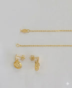 (1-6449-1) Laminado dorado - Juego de estilo gota - BGF