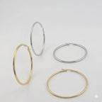 (4-2187) Stainless Steel - Plain Hoops.