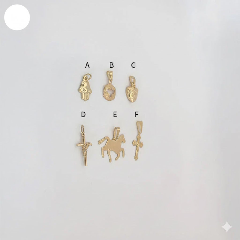 (1-2023-2) Laminado de oro - Colgantes rellenos de oro - BGF