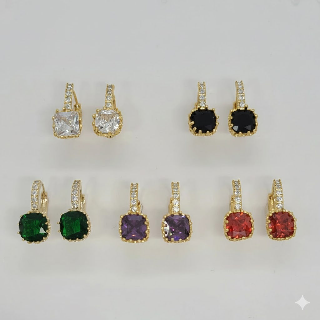 (1-2675) Laminado de Oro - Aros de Circonita - BGO