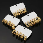 12 Pairs Chunky Gold Hoop Earrings for Women Trendy, Gold Plated Lightweight Hypoallergenic Stack, Thick Open Twisted Huggie Hoops Earring Set