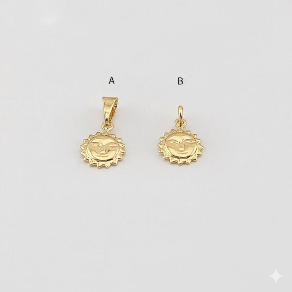 (1-2002-1) Colgante de sol laminado en oro - BGF
