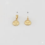 (1-2002-1) Colgante de sol laminado en oro - BGF