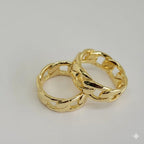 (1-3106) Gold Laminate - Curb Band Ring - BGO