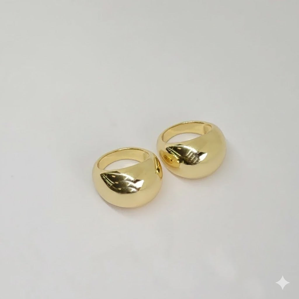 (1-3103) Gold Laminate - Dome Ring - BGO
