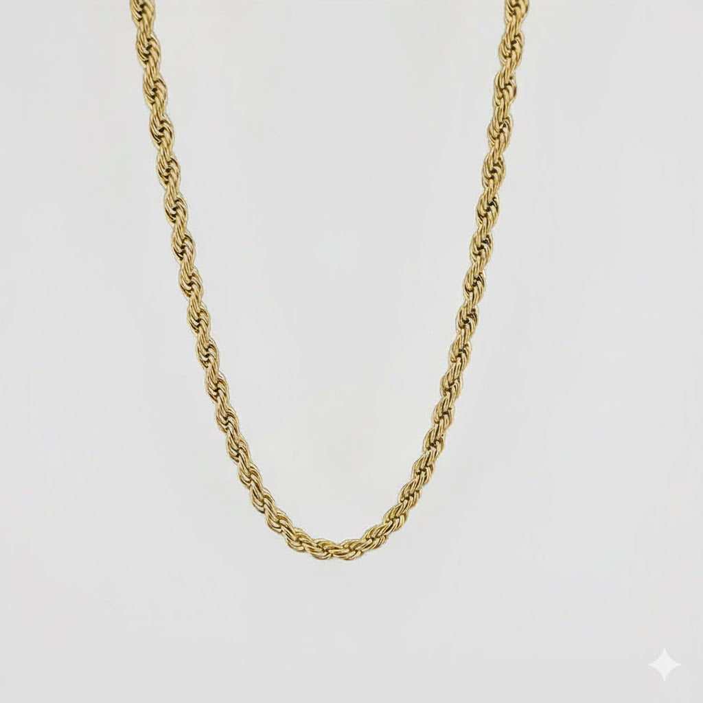 (4-3215) Stainless Steel - 4.5mm Rope Link Chain.