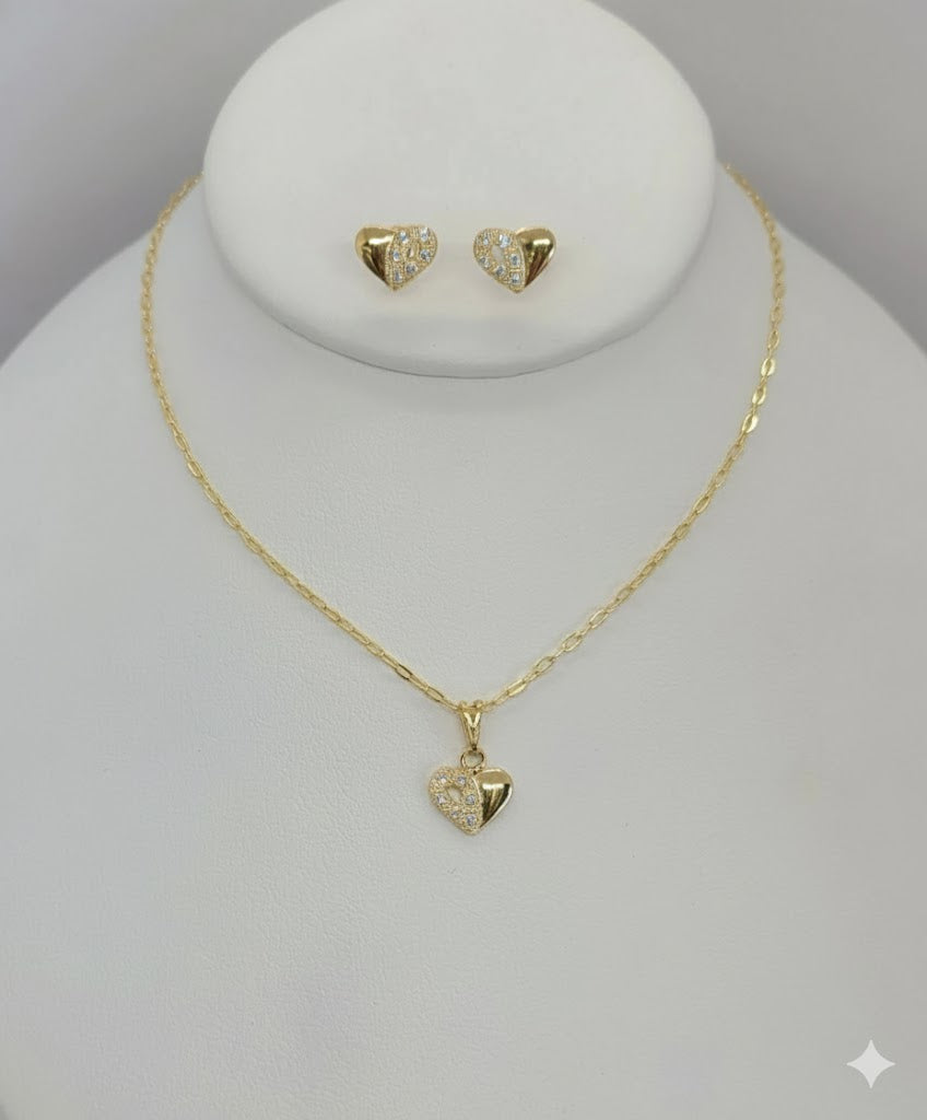 (1-6506) Laminado dorado - Conjunto de corazones - BGF