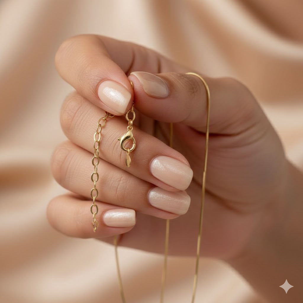 18k Gold Filled Smooth 1mm Herringbone Box Chain Fusion Necklace, Minimalist Jewlery, Dainty Chain, Statement Jewlery, Gift Idea