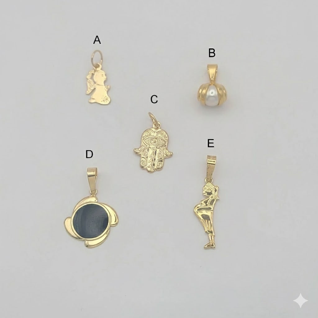 (1-2006) Colgantes de laminado dorado - BGF