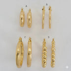 (1-2864) Aros Laminado Oro - BGO