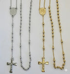 (4-6008) Collar Rosario de Acero Inoxidable - 5mm - 26".