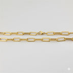 (4-3267) Cadena de eslabones con clip de papel de acero inoxidable de 6,5 mm.