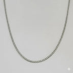 (4-3171-1S) Cadena de eslabones tipo bordillo de acero inoxidable de 3 mm.