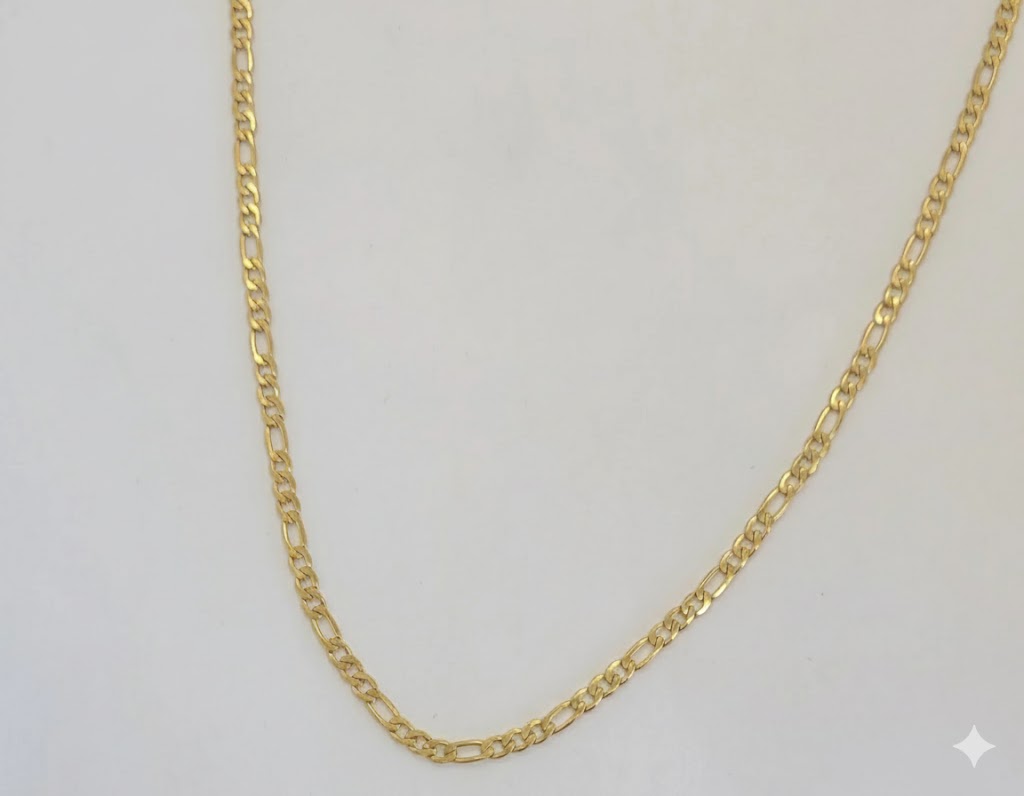 (4-3296) Stainless Steel - 3mm Figaro Link Chain.