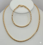 (1-6224) Laminado dorado - Juego de conectores de tubo - BGO