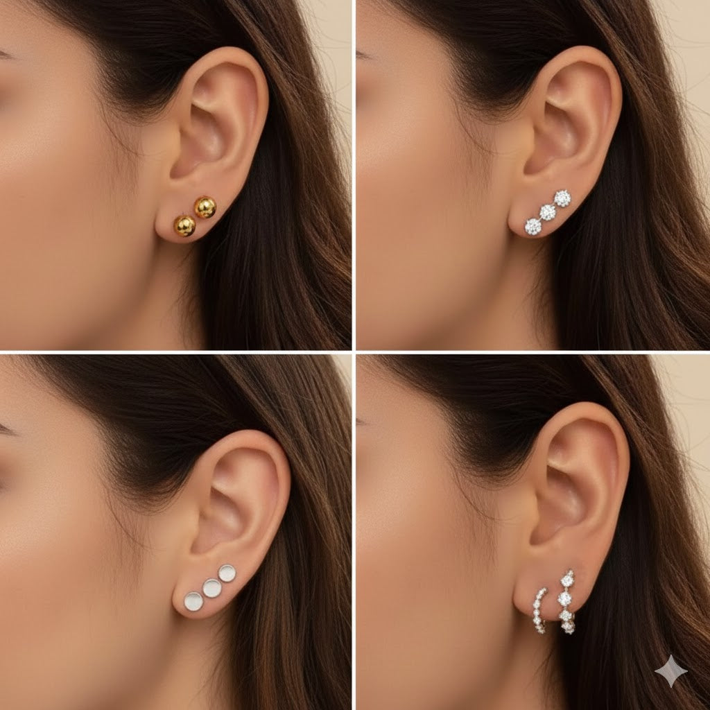 137 Pieces Gold Jewelry Set for Women, 12 Necklace, 14 Bracelet, 21 Earrings, 24 Knuckle Rings, 66 Hair Accessory Gold Plated Jewelry Set for Women Gift