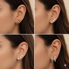 137 Pieces Gold Jewelry Set for Women, 12 Necklace, 14 Bracelet, 21 Earrings, 24 Knuckle Rings, 66 Hair Accessory Gold Plated Jewelry Set for Women Gift