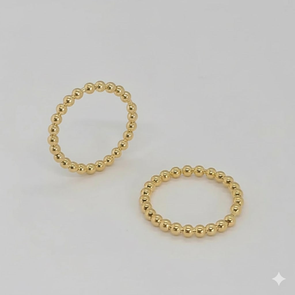 (1-3038-3) Gold Laminate - Balls Ring - BGF