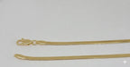 (1-0434) Laminado de oro - Pulsera de espiga de 3 mm - BGF